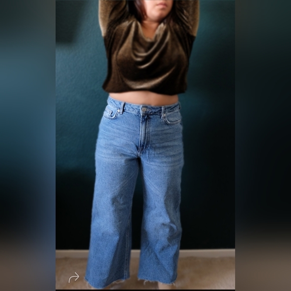 High waist Wide leg Jeans - Picture 3 of 5